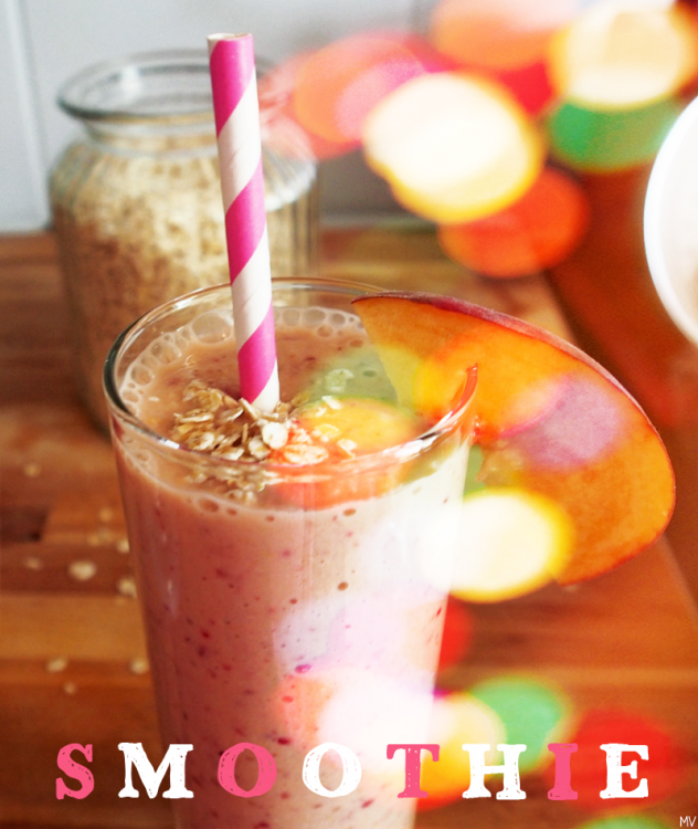 ♥ Persikka-kaurasmoothie