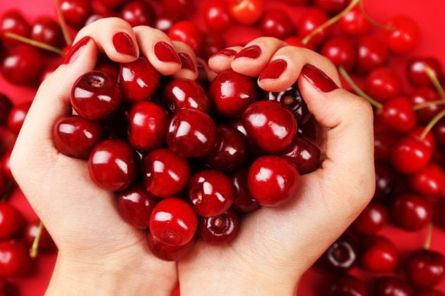 red cherries