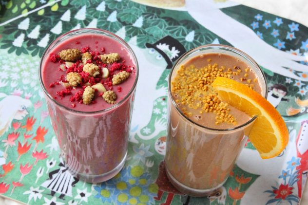 Aamiainen sängyssä: 2 x kaurainen smoothie