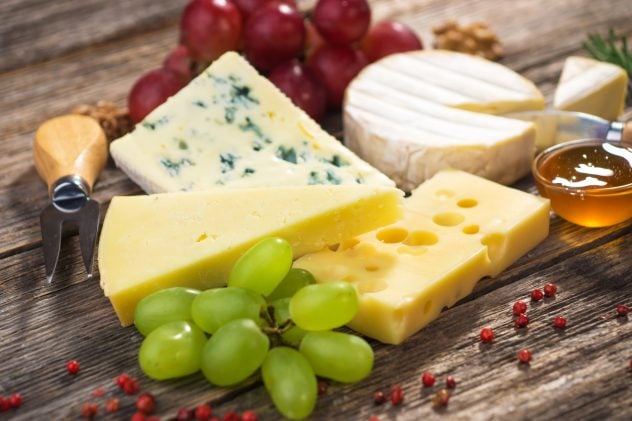 Various types of cheese